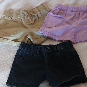 Kids' Shorts Set - Black, Tan, and Purple